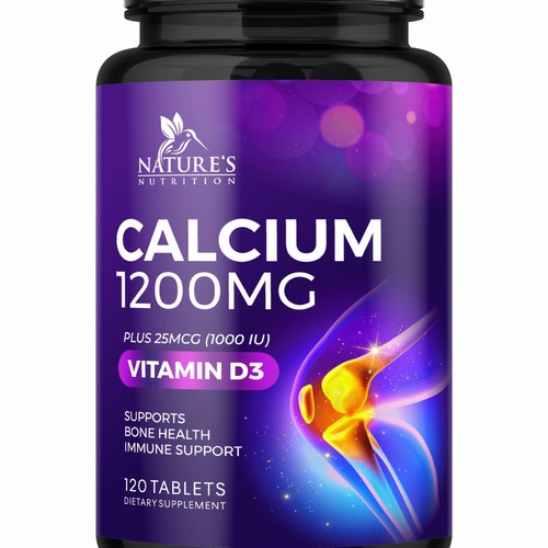 Calcium Plus Vitamin D3 Design Needed for Nature's Nutrition Design by GenScythe