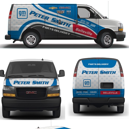 Parts Delivery Van Wrap for a GM Dealership Design by Logicainfo ♥