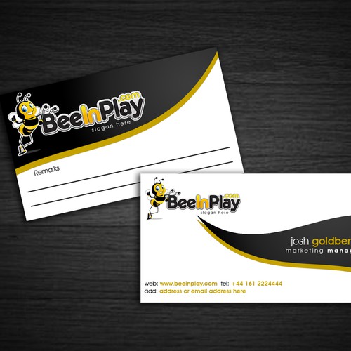 Help BeeInPlay with a Business Card Ontwerp door Project Rebelation