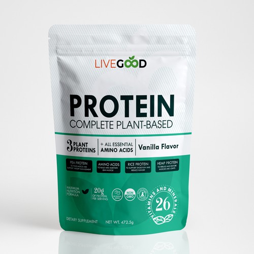 ***GUARANTEED PRIZE*** - LABEL DESIGN for Protein Powder -*****NEW***** Design by Gergana ®