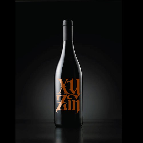 Diseño de Gothic Old Vine Zinfandel Wine Label de gcsgcs