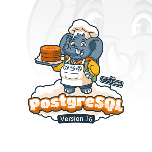 PostgreSQL v16 Release Artwork Design by ridjam