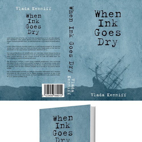 When Ink Goes Dry Book Cover Design Design by kostis Pavlou