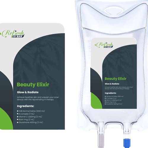 Design Labels for IV Bags Design by susubayramm (insta)