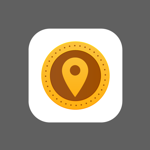 Modern iOS app - pressed penny locator app designed for coin collectors Design by MAM2