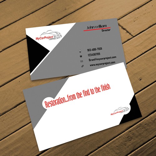 Create a great business card for MyCarProject | Business ...