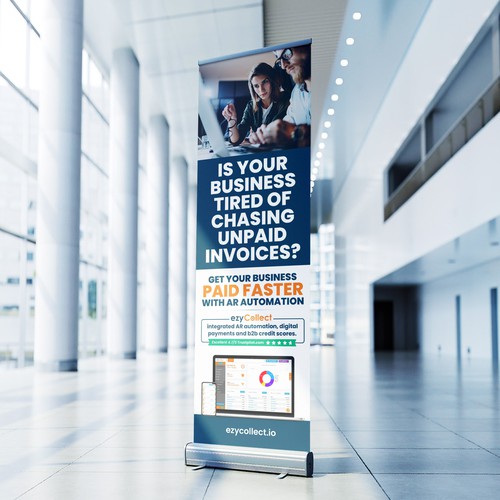 B2B Saas Pull Up Banner for Trade Show Design by icon89GraPhicDeSign