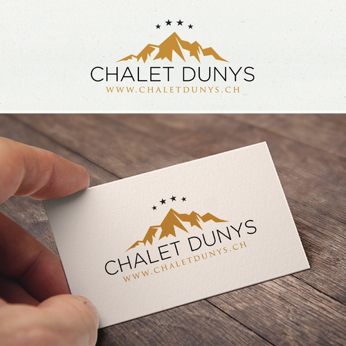 Create a expressive but simple logo for the Chalet Dunys in the Swiss Alps Ontwerp door M U S