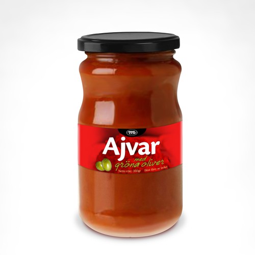 Label production for Ajvar Design by Lucky Pen