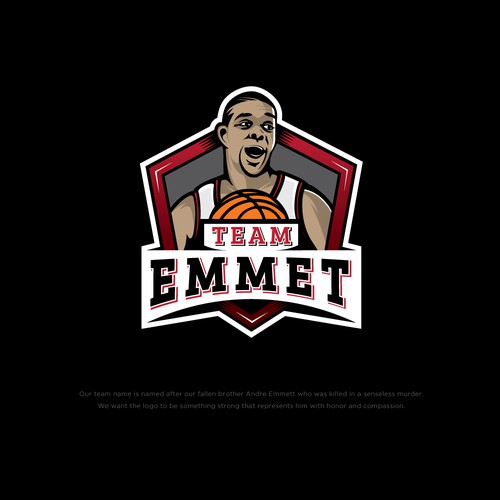 Basketball Logo for Team Emmett - Your Winning Logo Featured on Major Sports Network Ontwerp door honeyjar