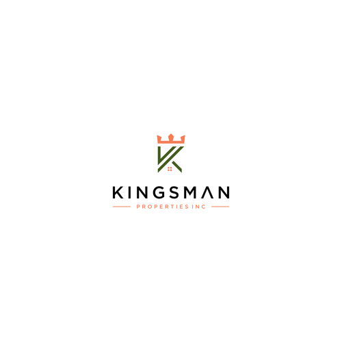 Kingsman Properties logo Design by m.alvn™