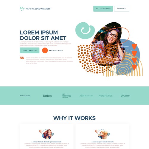 Landing page design contest entry by iva