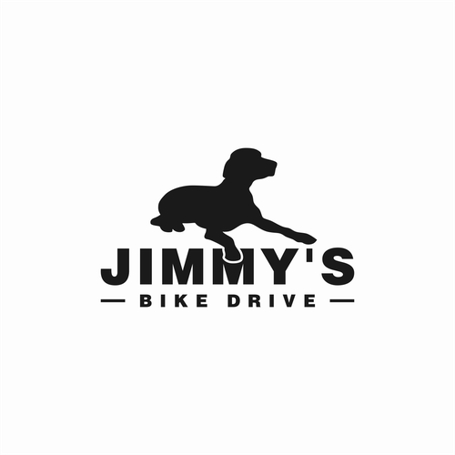 Logo for a bicycle fundraiser and somehow incorporating a black lab Design by Rizal_99