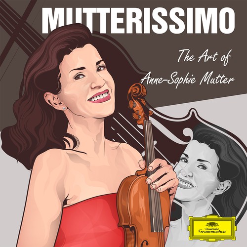 Illustrate the cover for Anne Sophie Mutter’s new album Design by pentoolist