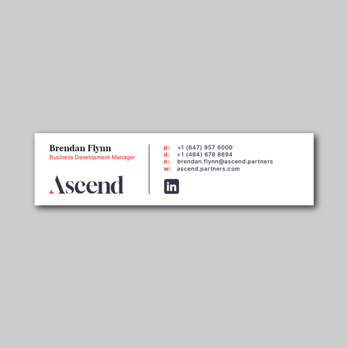 Design di Ascend Partners New Branded Email Signature di Armand Par