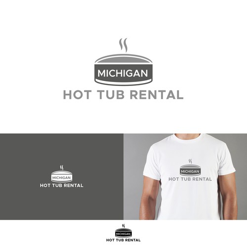 Michigan Hot Tub Rental Logo Design Contest Design by ekhodgm