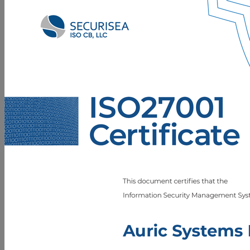 ISO Certificate Design Design by enan+grphx