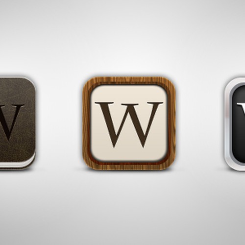 iPhone/iPad Wikipedia App Icon (free copy to all entrants) Design by ulrikstoch