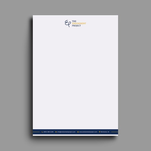 Clean, simple note design, The Endowment Project Design by Hasanssin