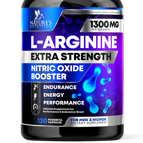 Powerful L-Arginine Capsules Design Needed for Nature's Nutrition Design by rembrandtjurin