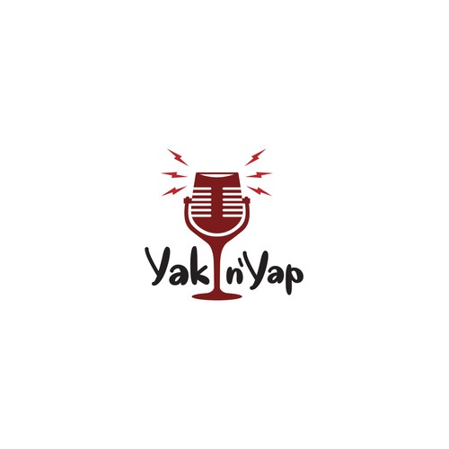 Yak n' Yap logo Design by NineGraphic