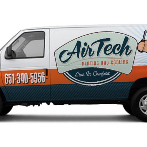 Create the next signage for Airtech heating and cooling Design by Priyo