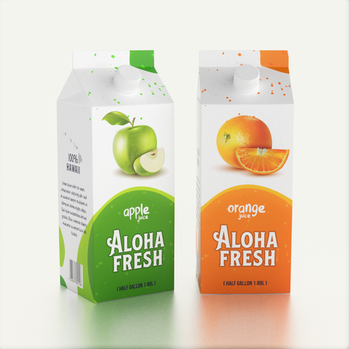 ALOHA FRESH JUICE & TEA Design by Andrei Rac