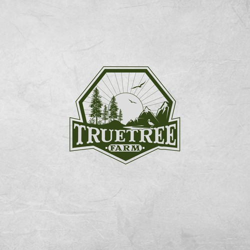 Organic logo for high elevation tree farm in Arizona. Design by Mayes