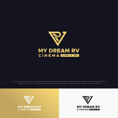 RV COMPANY EXPANDS INTO MOVIES AND PRODUCTION . NEED TO BLEND TO EXISTING LOGO Design by rzaltf