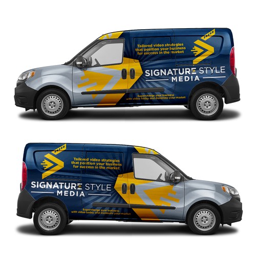 Designs | Rolling Canvas: Cargo Van Wrap Design! Modern and Sleek | Car ...