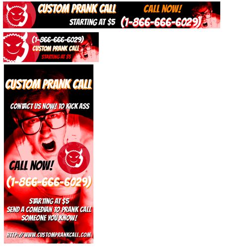 Custom Prank Call S Unique Google Advertisement Banners Banner Ad Contest 99designs