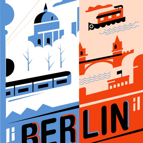 99designs Community Contest: Create a great poster for 99designs' new Berlin office (multiple winners) Design by Trajan Jia