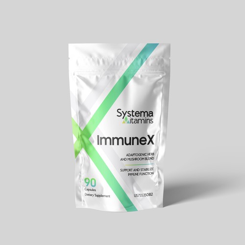 Modern and Fun Pouch Design for Natural Supplement brand Design by farhanubaid