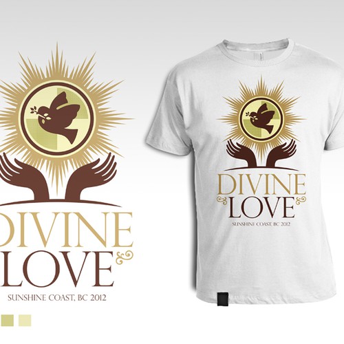T-shirt design for a non-profit spiritual retreat. Réalisé par Gohsantosa