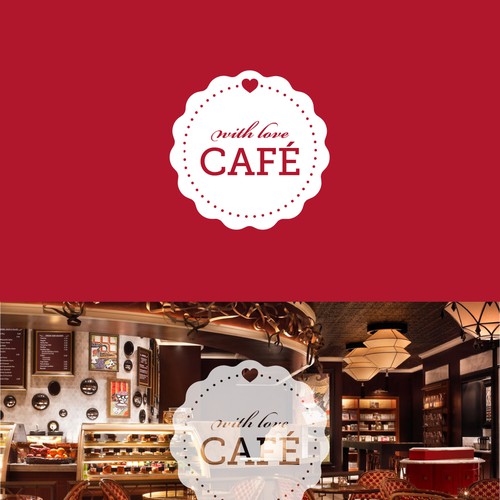 Logo for With Love Café Design by Wibs