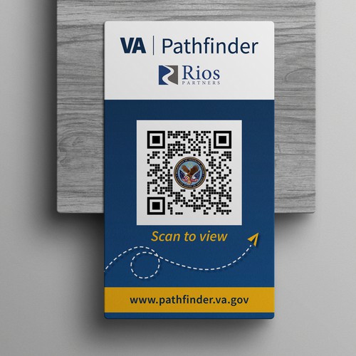 QR Code Handout Card for Veteran Care Innovation Design by SoftSkills