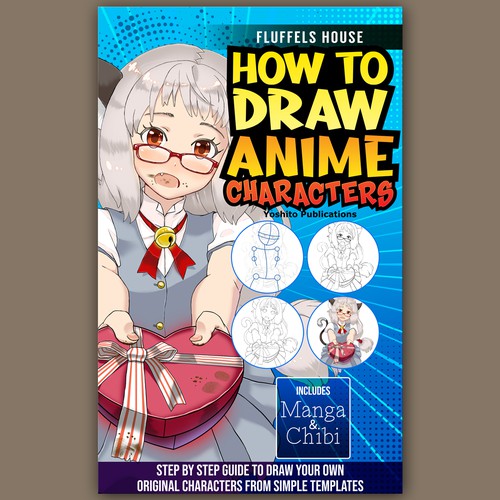 How to Draw Anime | Extravagant Book Cover Design Design by raven09