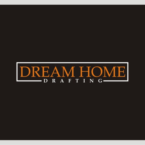 Creative word art logo for architectural design based company; Dream Home Drafting Design by aanghoki