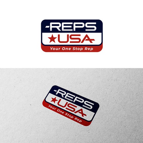 Rep's USA Logo Design by RafaelErichsenStudio