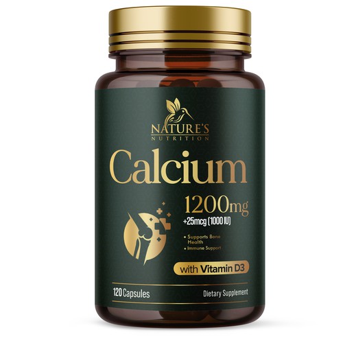 Calcium Plus Vitamin D3 Design Needed for Nature's Nutrition Design by UnderTheSea™