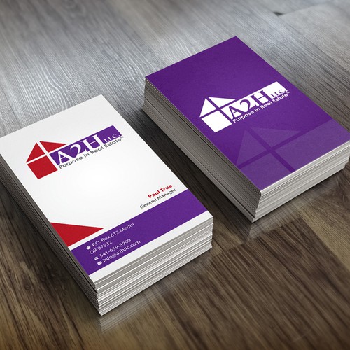 Create a winning business card design for Real Estate with a purpose Design by Concept Factory