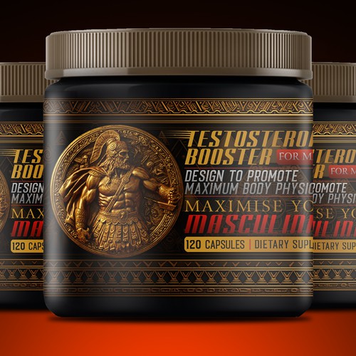 NEED a SUPERB design for men testosterone supplement Design by _danika_