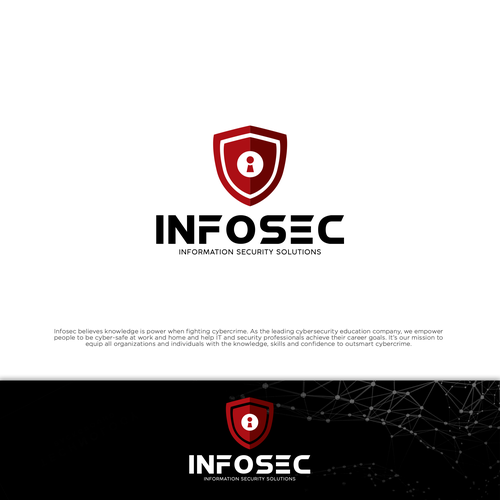 Logo design for Information Security Company InfoSec (infosec)-ontwerp door aeropop