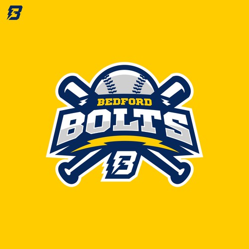 Team logo for the Bedford Bolts girls softball team Design by Karisdesigns