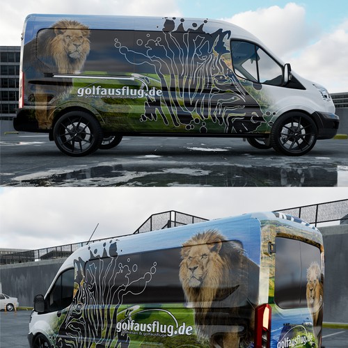 Mini Bus wraping for touristik Mercedes Sprinter Design by TANSA ART