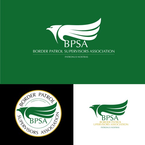 Border Patrol Supervisors Association Eagle Logo Design Design by Baglio