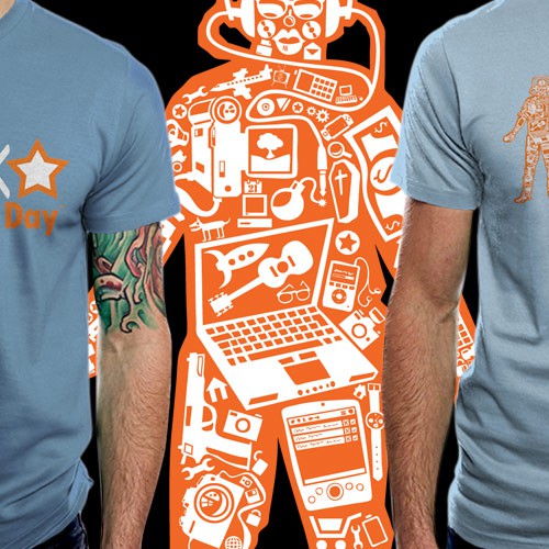 Design di Give us your best creative design! BizTechDay T-shirt contest di newbie_ro