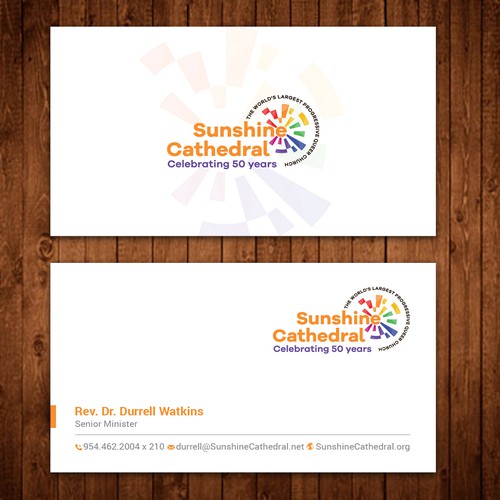 Business Card for Growing Progressing LGBTQ Church Design by ™SF_Design™