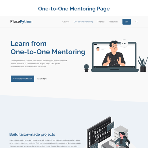 Educational and mentoring platform about the Python programming language-ontwerp door mizan3950