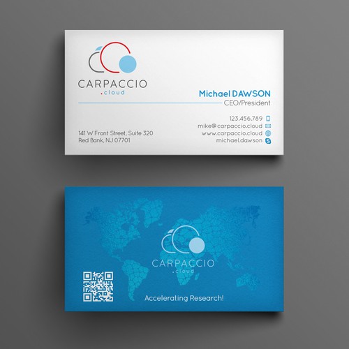 Give more muscle to research with graphic ID for CARPACCIO.cloud Design by kendhie